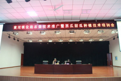 促轉型 穩(wěn)增收--黃河鎮(zhèn)召開設施農業(yè)技術推廣暨西瓜甜瓜種植技術培訓會